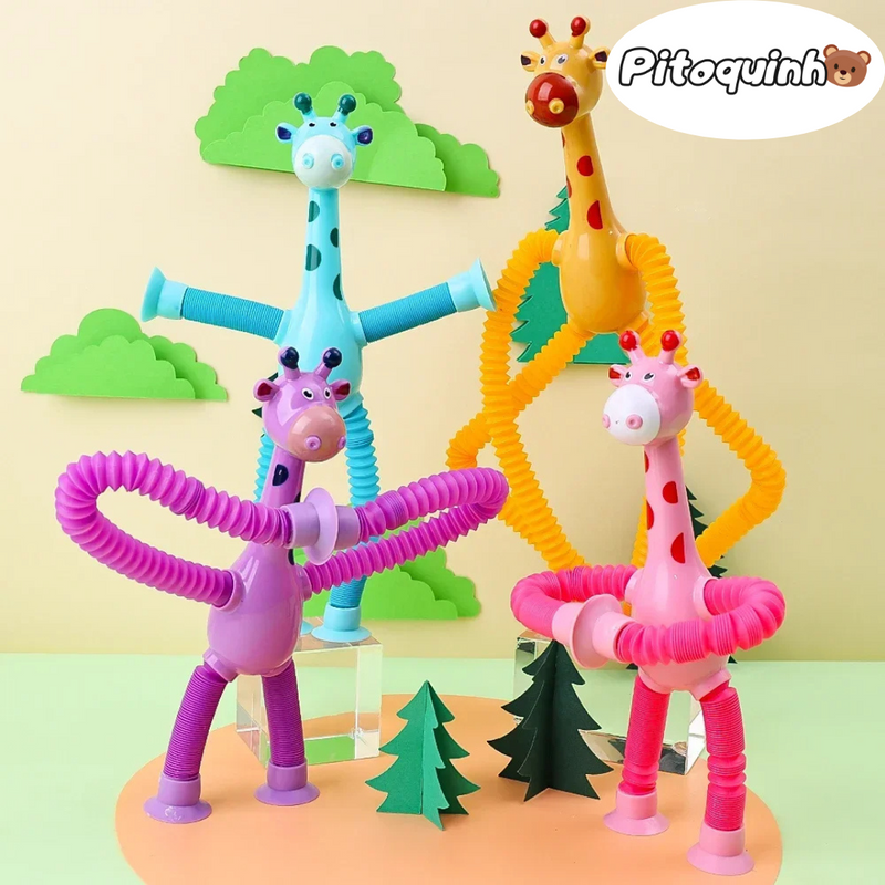 Girafinha Pitto® - A girafa que estica (Kit com 4 cores)